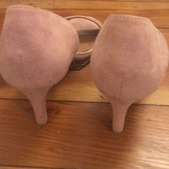 NEW H& M’s pink suede small heels size 8 - Picture 5 of 5